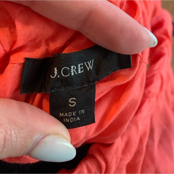 NWT J. Crew Coral Cotton Cover Up - Picture 3 of 5